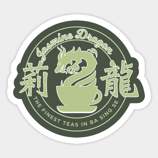 Jasmine Dragon Tea Shop Avatar The Last Airbender Sticker TeePublic